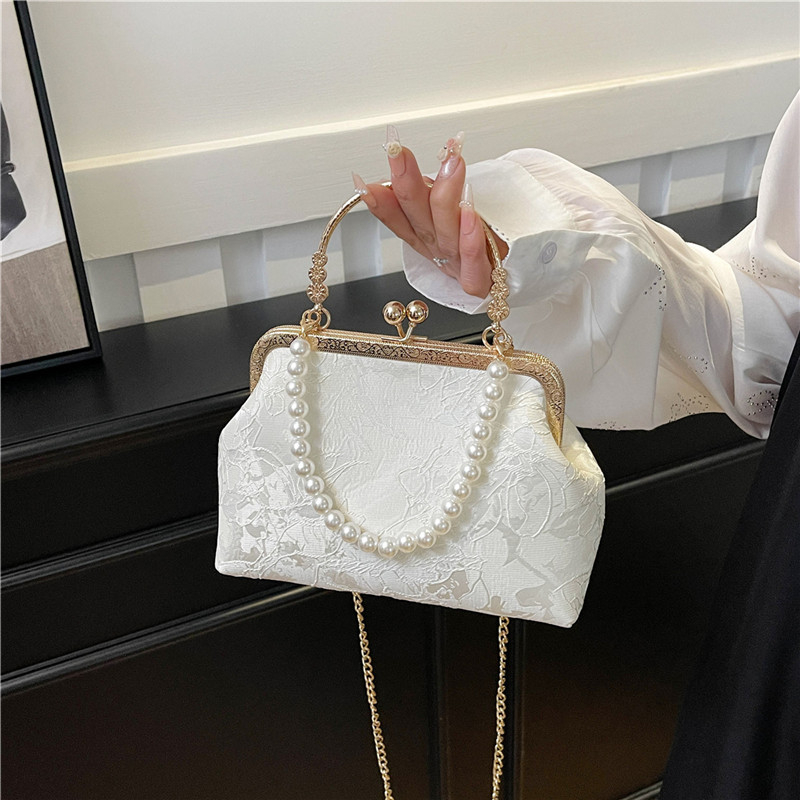 Women'S Vegan Bags - Borsa classica vintage in pizzo Borse