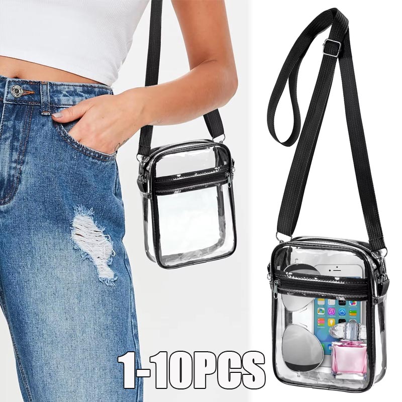 Women Bags Crossbody - 1-10 Pezzi Borsa a Tracolla Trasparente